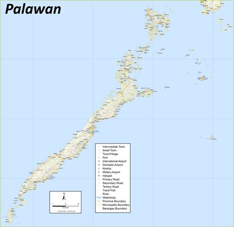 palawan map detailed|Palawan Island Map .